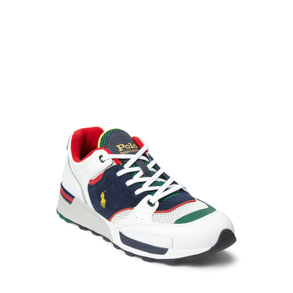 White/Navy Trackster 200 Sneaker Polo Ralph Lauren 2