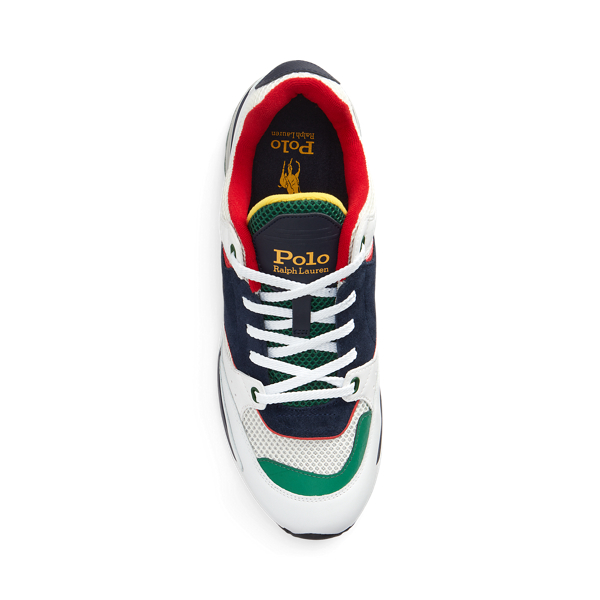 White/Navy Trackster 200 Sneaker Polo Ralph Lauren 4