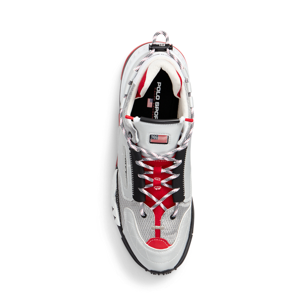 Silver/Red/Black PS200 Sneaker Polo Ralph Lauren 4