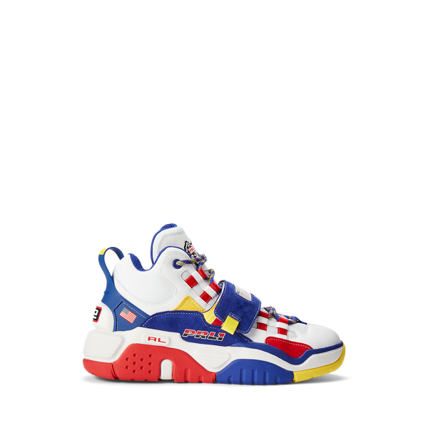 White/Royal PS100 High-Top Sneaker Polo Ralph Lauren 1