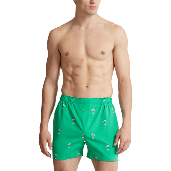 Flamingos/Paradise Plaid Classic Woven Cotton Boxer 3-Pack Polo Ralph Lauren 2