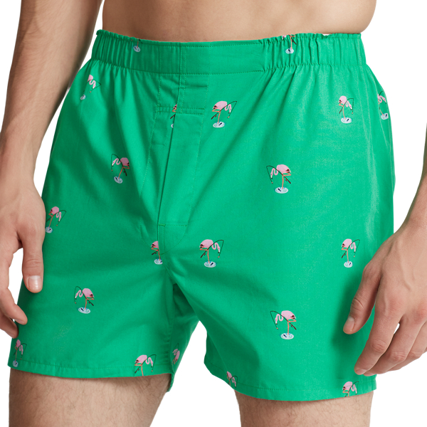 Flamingos/Paradise Plaid Classic Woven Cotton Boxer 3-Pack Polo Ralph Lauren 3