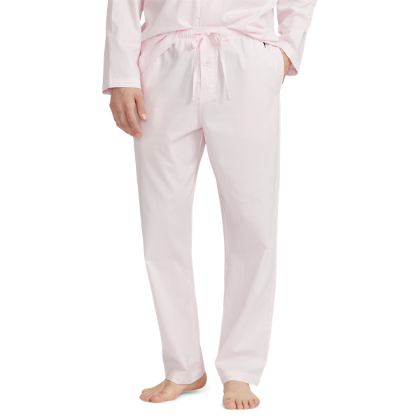 Pink Oxford/Cruise Navy Cotton Oxford Pajama Pant Polo Ralph Lauren 3