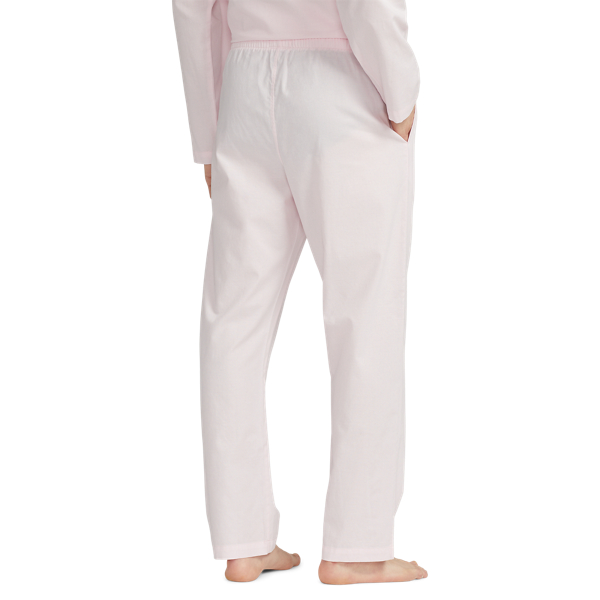Pink Oxford/Cruise Navy Cotton Oxford Pajama Pant Polo Ralph Lauren 4