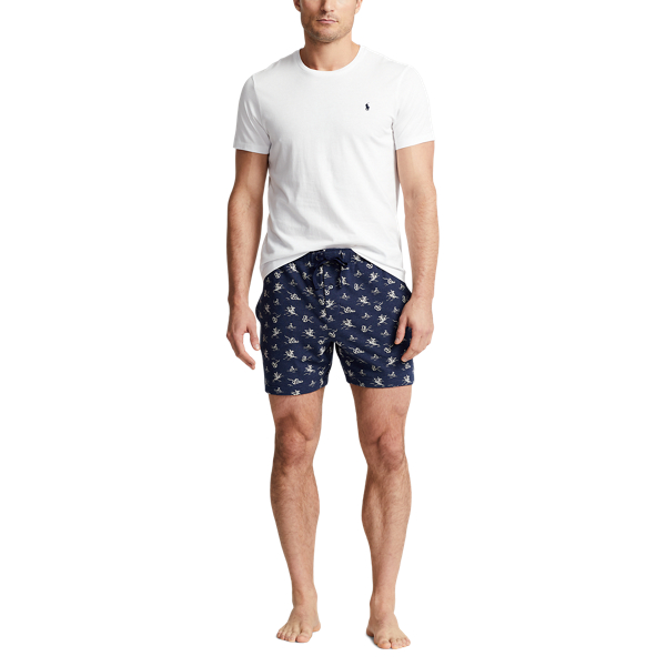 Vintage Anchor Print Knit Piqu&eacute; 6-Inch Sleep Short Polo Ralph Lauren 2