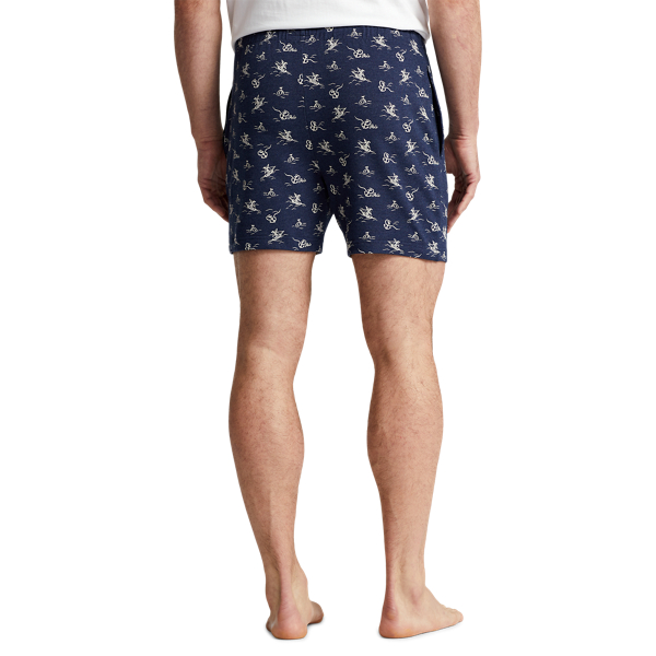 Vintage Anchor Print Knit Piqu&eacute; 6-Inch Sleep Short Polo Ralph Lauren 4