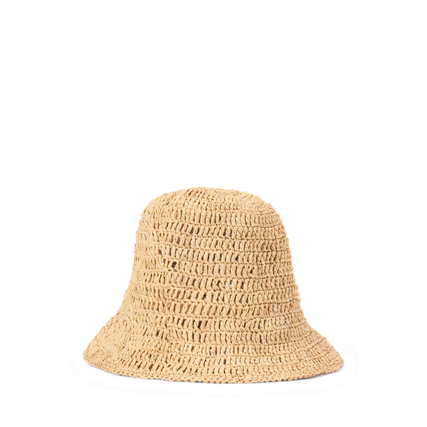 Natural Raffia Bucket Hat Polo Ralph Lauren 2