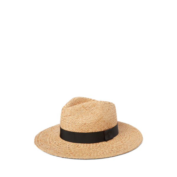 Natural Raffia Fedora Polo Ralph Lauren 1