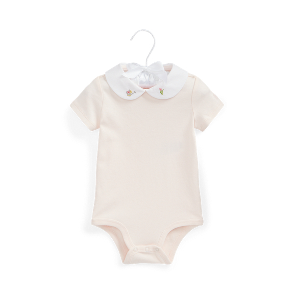 Body b&eacute;b&eacute; brod&eacute; en coton bio Baby Girl en 1