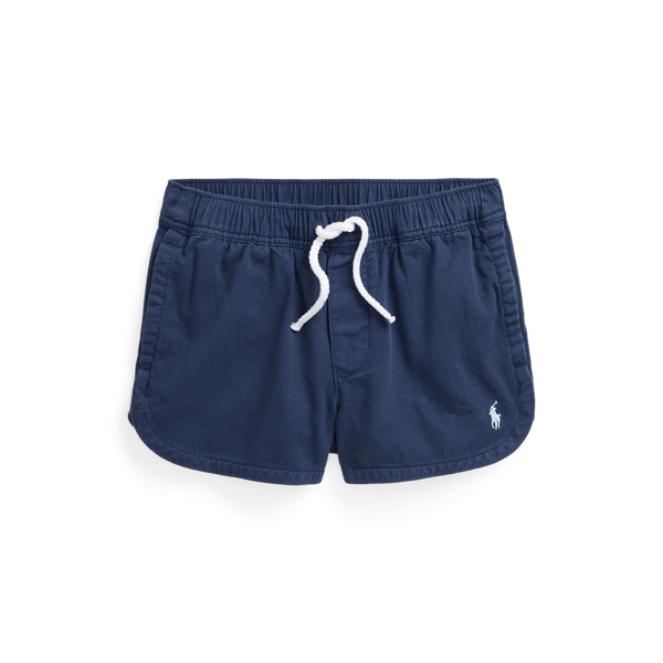 Katoenen keperstof short