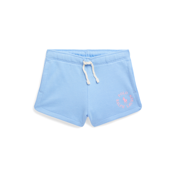 Baby Blue Big Pony Logo Terry Short Girls 2-6x 1