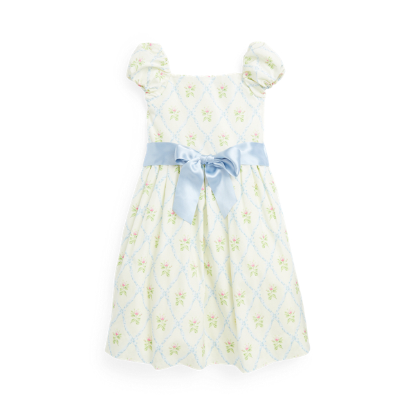 Vestido mistura seda de amoreira floral