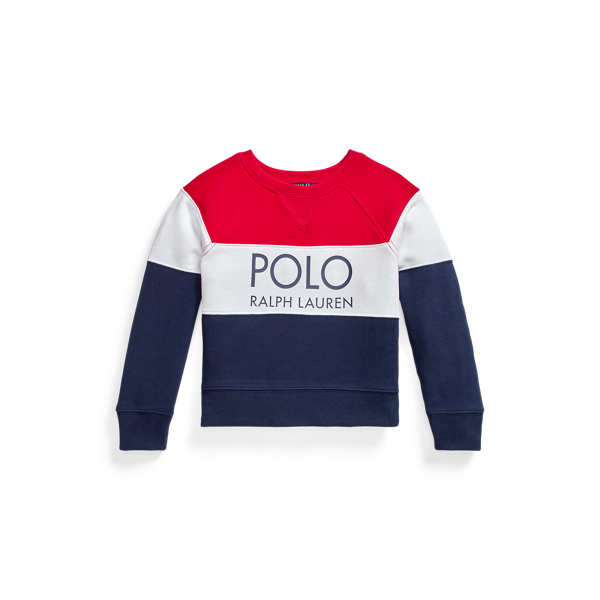 Colour-Blocked Logo Fleece Sweatshirt