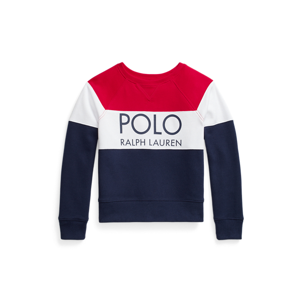 Sweat &agrave; logo en color-block molleton