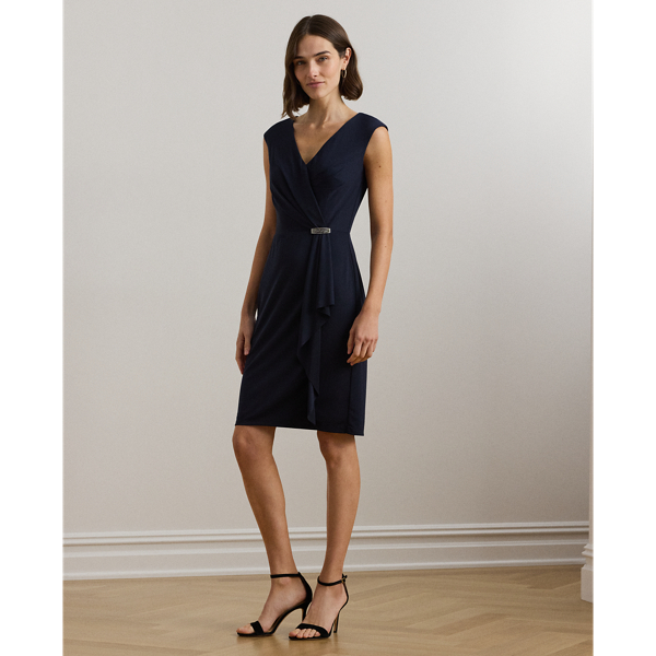 Jersey Cap Sleeve Cocktail Dress for Women Ralph Lauren BE