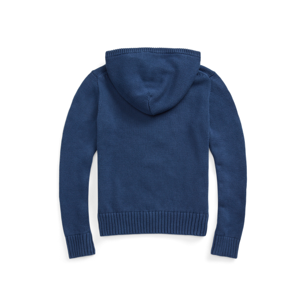 Pull &agrave; capuche Polo Bear en coton Girls 7-14 Years en Bleu rustique 3