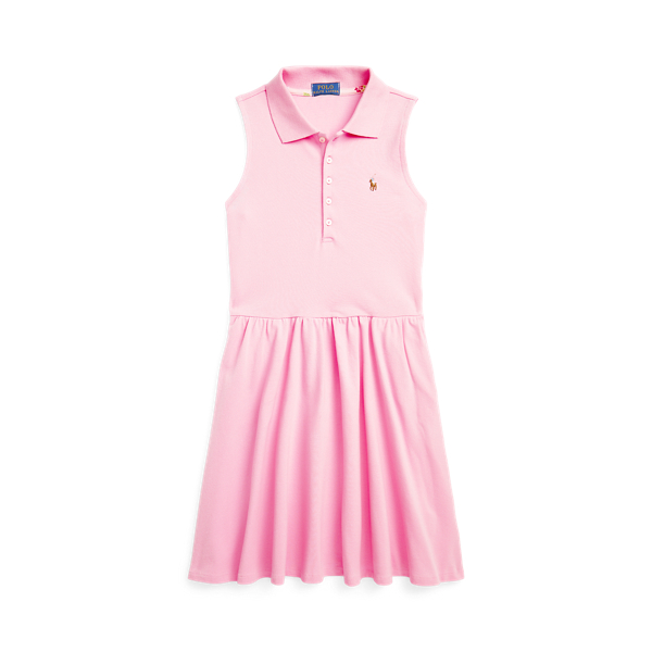 Stretch Mesh Polo Dress
