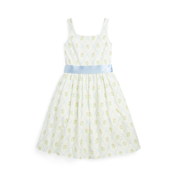 Vestido mistura seda de amoreira floral