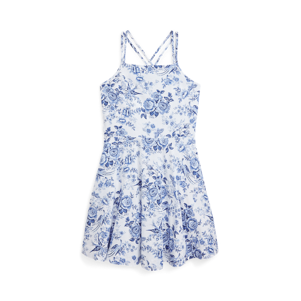 Floral Linen-Cotton Dress Girls 7-14 Years 1