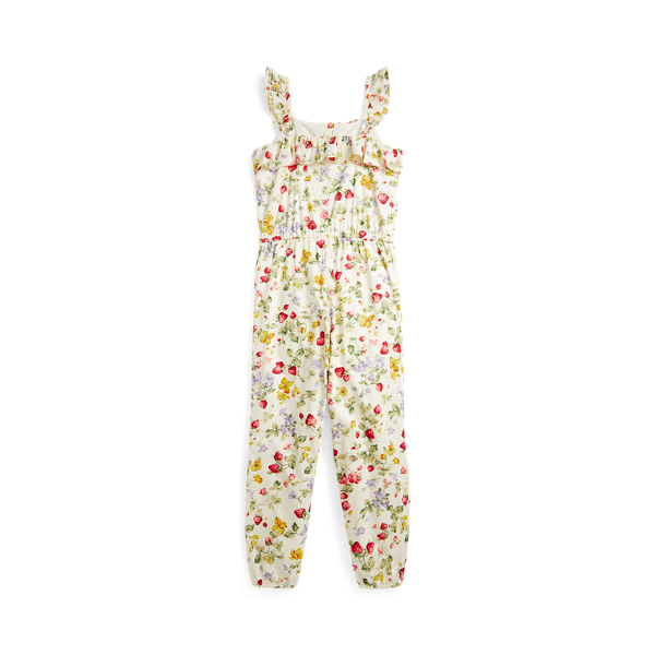 Combinaison fleurie en batiste de coton Girls 7-14 Years en 1