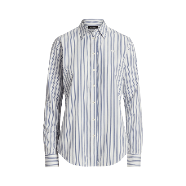 Chemise en popeline de coton ray&eacute;e Lauren en 1