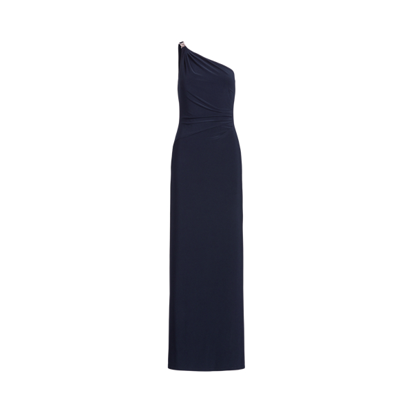 Jersey One-Shoulder Gown Lauren Petite 1