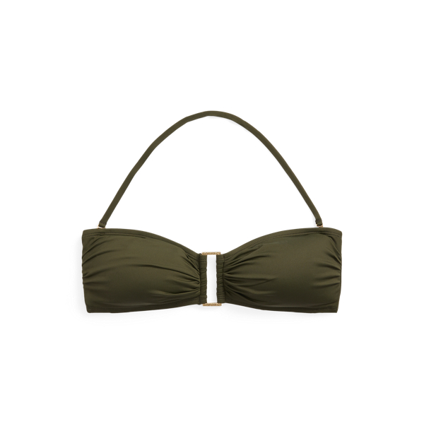 Top bandeau da bikini con anello Lauren in 1