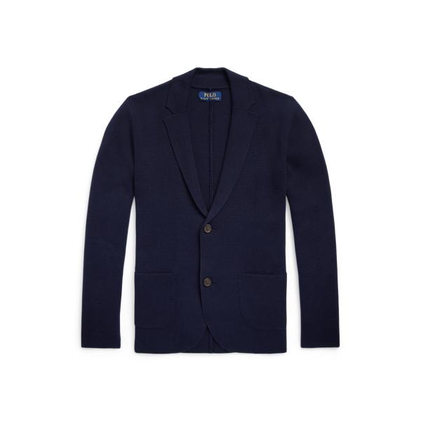 Navy Blazer-Strickjacke aus Baumwolle Boys 6-14 Years 1