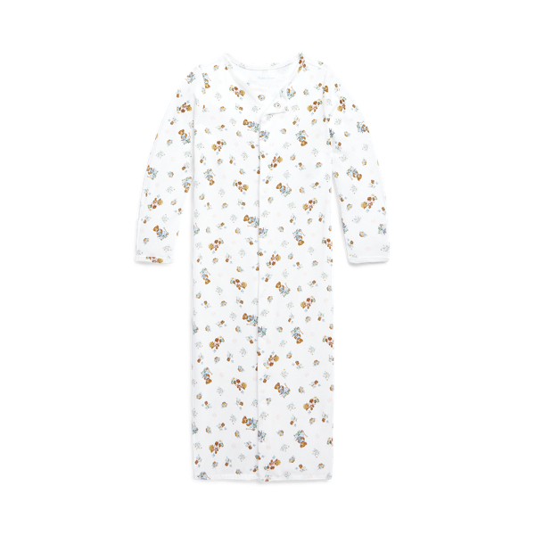 Girl Garden Bear Polo Bear Convertible Gown Coverall Baby Girl 3