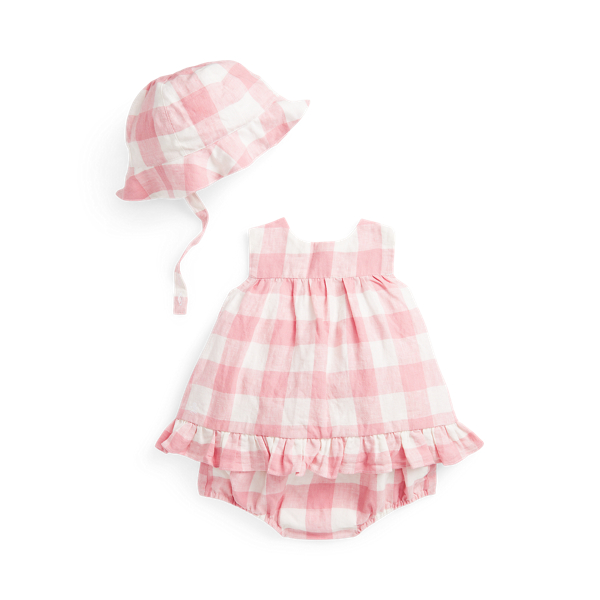Set gingham top, bloomer, muts Baby Girl in 1