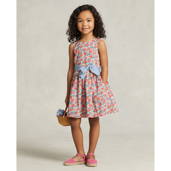 Floral Cotton Poplin Dress