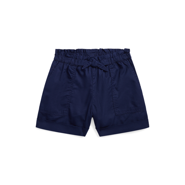 Pantal&oacute;n&nbsp;corto&nbsp;cargo&nbsp;de sarga de algod&oacute;n