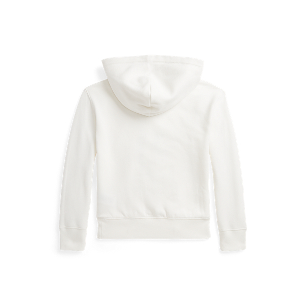 Fleece-Kapuzenpullover mit Polo Bear Girls 7-14 Years in Deckbeizen-Wei&szlig; 2