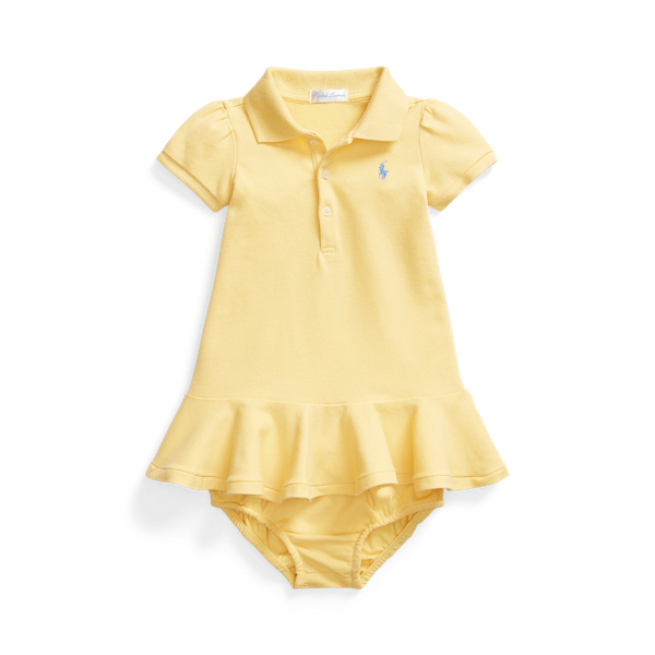 Stretch Mesh Polo Dress and Bloomer