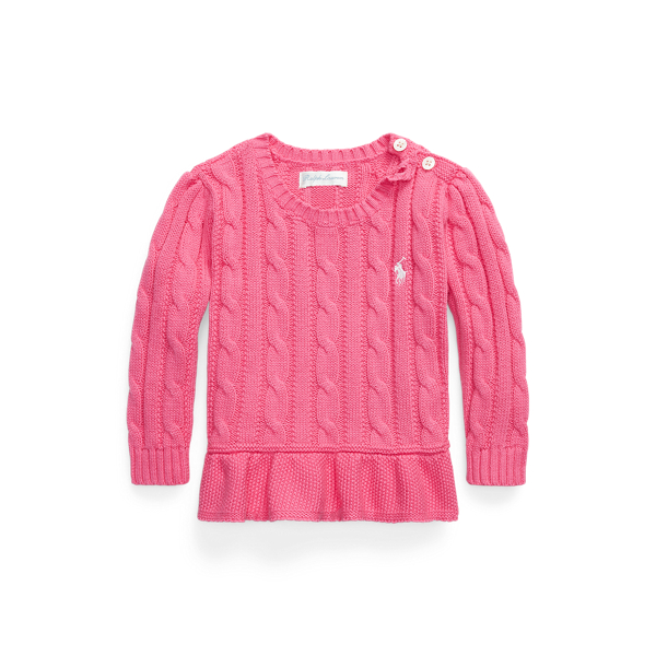 Maglia in cotone con orlo a peplo Baby Girl in 1