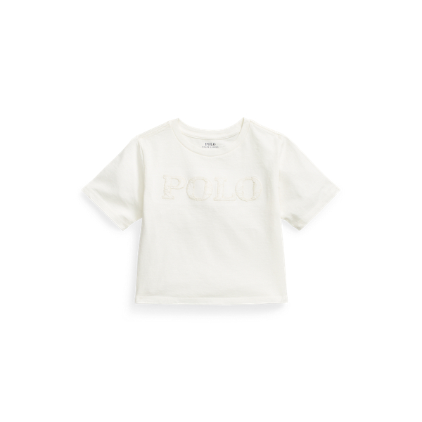 T-shirt larga em malha de algod&atilde;o e logo