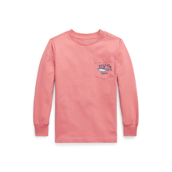 Logo Cotton Long-Sleeve Pocket T-Shirt Boys 1.5-6 Years 1