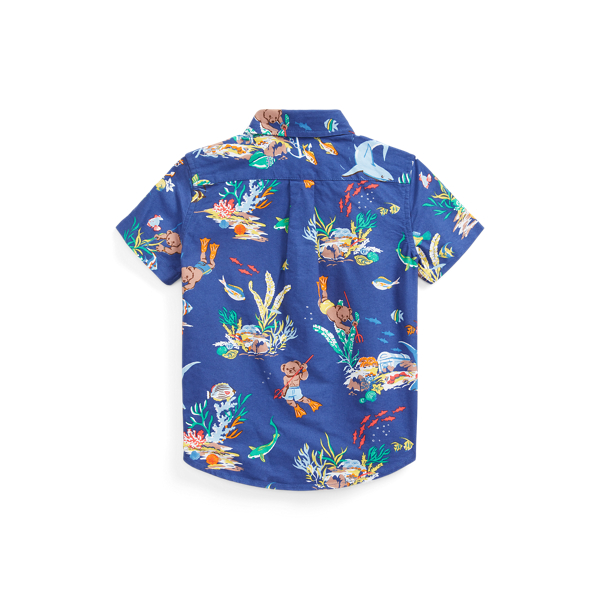 Kurzarm-Baumwollhemd mit Polo Bear Boys 1.5-6 Years in Meilen unter dem Meer 2