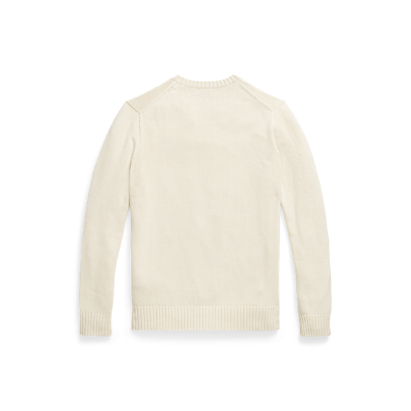 Andover Cream Cotton Crewneck Sweater Polo Ralph Lauren 2