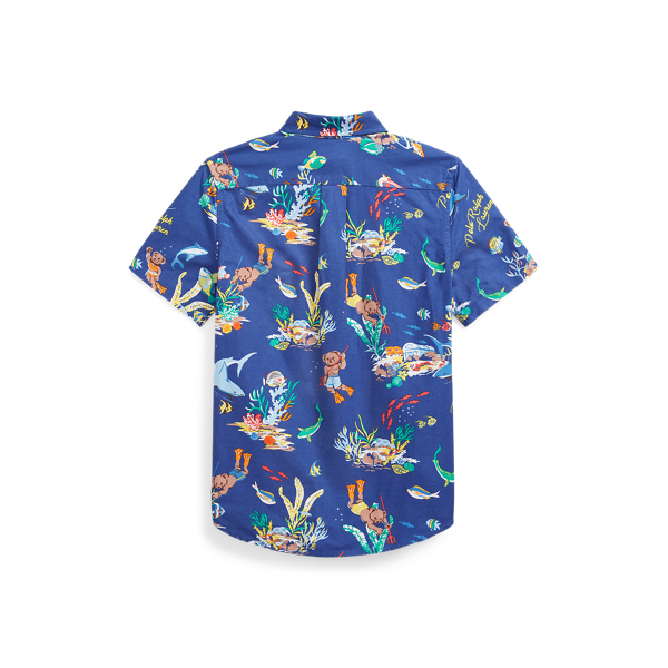 Kurzarm-Baumwollhemd mit Polo Bear Boys 6-14 Years in Meilen unter dem Meer 2