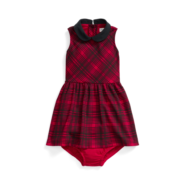 Plaid Stretch Ponte Dress &amp; Bloomer