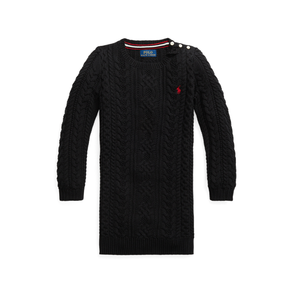 Aran-Knit Cotton Jumper Dress