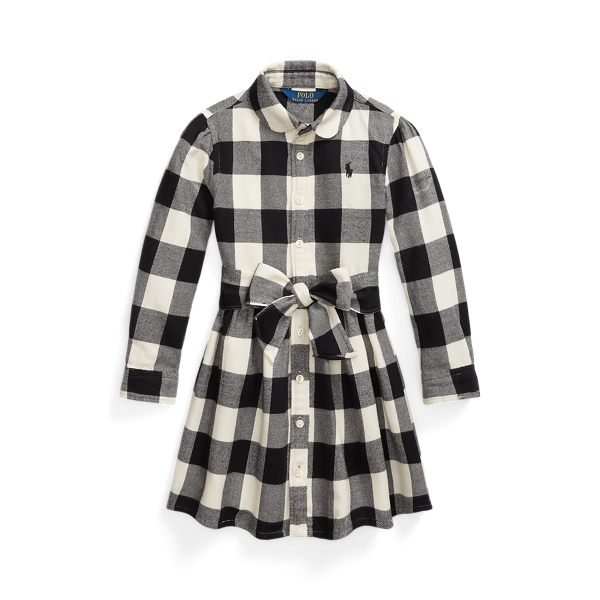 Buffalo Check Cotton Twill Shirtdress