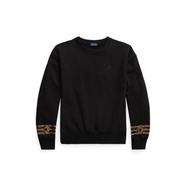 French terry sweatshirt met soutache rand Polo Ralph Lauren in 1