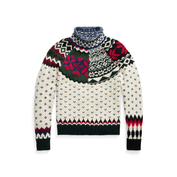 Camisola de gola alta Fair Isle