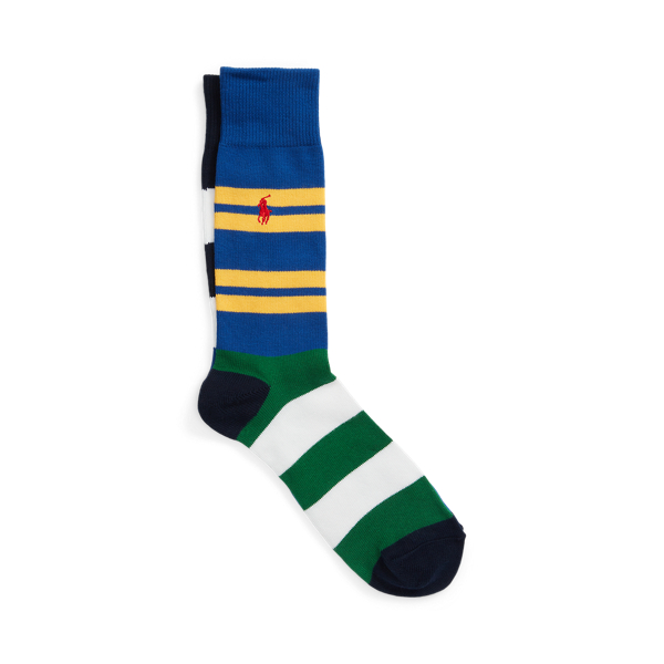 Multi Mismatched Crest Striped Crew Socks Polo Ralph Lauren 2