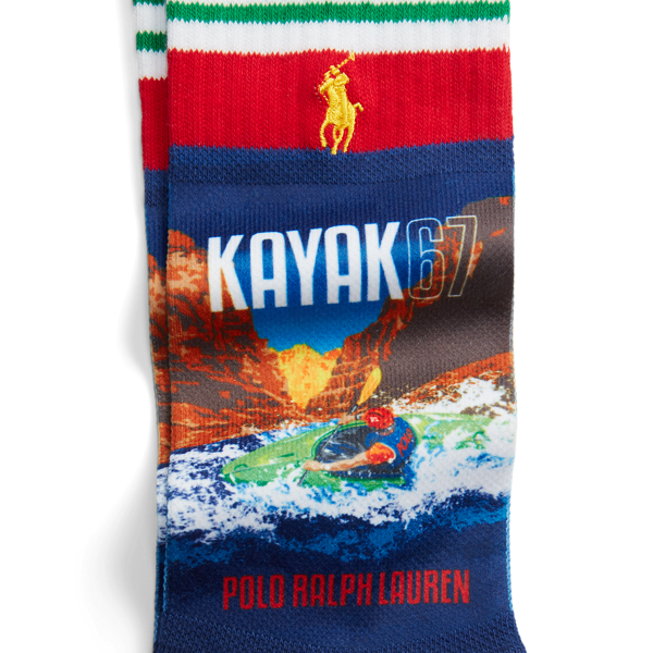 White Kayak-Graphic Crew Socks Polo Ralph Lauren 2