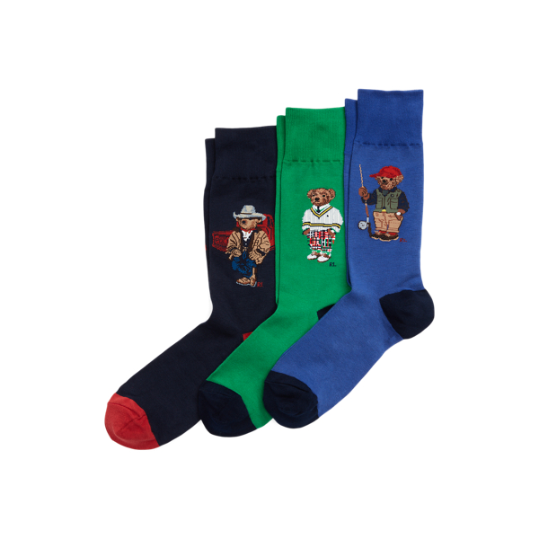 Assorted Polo Bear 3-Sock Gift Set Polo Ralph Lauren 2
