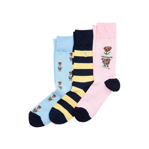 Assorted Polo Bear 3-Sock Gift Set Polo Ralph Lauren 2