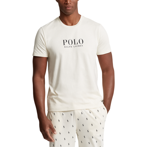 Logo Cotton Jersey Sleep Shirt for Men Ralph Lauren UAE